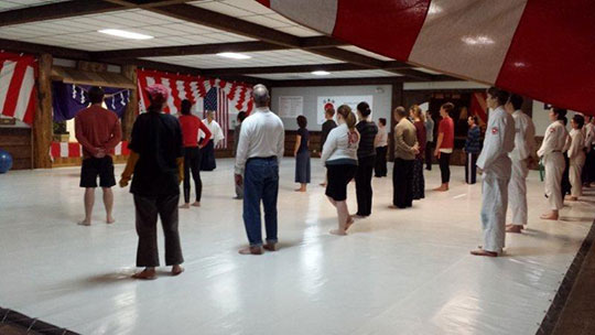 The first beginning Aikido class of 2015