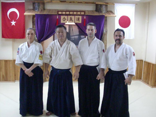 From left: Banu Sensei, Homma Kancho, Elsin Sensei, Baris Sensei.