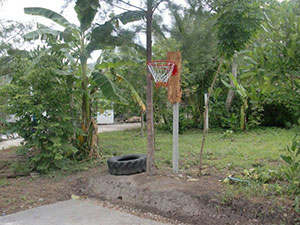 Home made basketball hoop