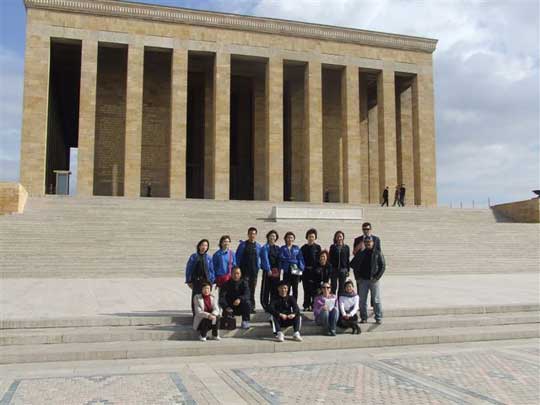  The drummers at the National Monument of Anitkabir, a memorial to Mustafa Kemal Atatürk, the Founder of the Turkish Republic.
