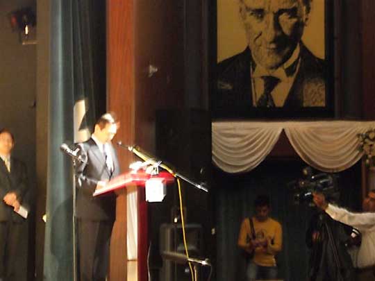Concert opening speech by Ambassador Abe.