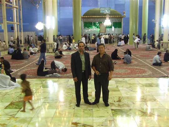 Inside Khomeyni Mosque.