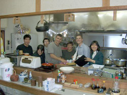 Hitohiro’s hard working students were a great help during the festival.