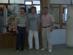 Ali San Sensei with world reknown international Karatedo Enshin Kaikan’s Joko Ninomiya Kancho.