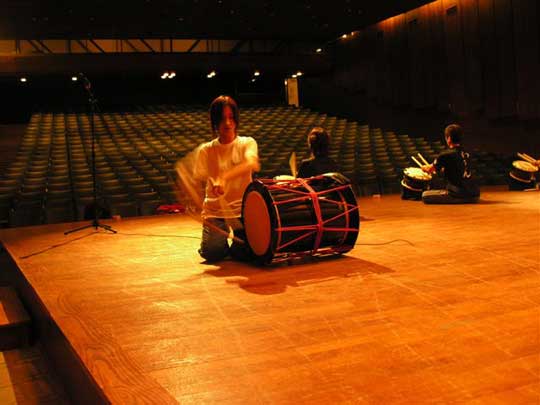 Last solo rehearsal at the Istanbul Technical University amphitheater.