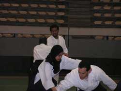 Women Aikidoist in Morocco.