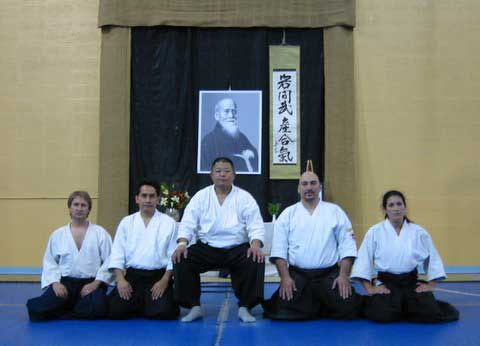 Center: Saito Jukucho Right: Micheal shidoin  Left: Fernando Sensei.